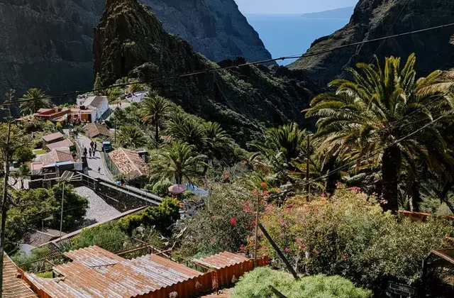 Het bergdorp Masca tussen steile rotswanden op Tenerife